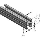 Montageschiene SX 45/52/ D 1/6M*